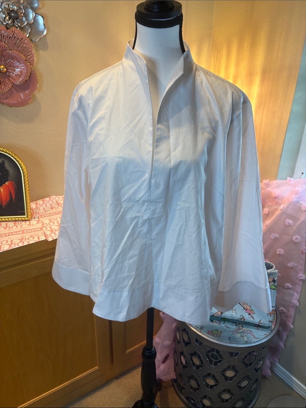 Tuckernuck White Mandarin-Collar Tunic